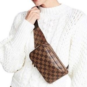 💯% Authentic Louis Vuitton Damier Ebene Geronimos Fanny Pack ✨